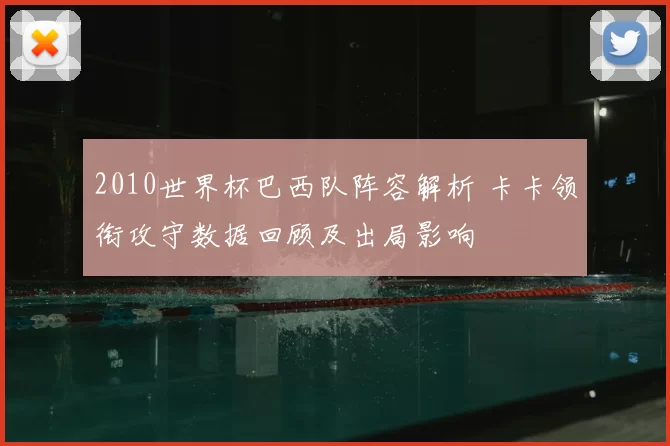 2010世界杯巴西队阵容解析 卡卡领衔攻守数据回顾及出局影响